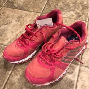 KSwiss pink fabric tennis shoes